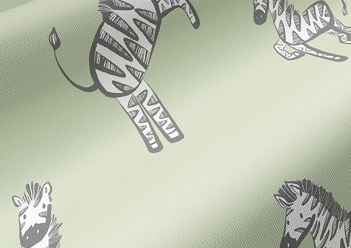 Zebra, Sage Green - Roller Blind - Image 4